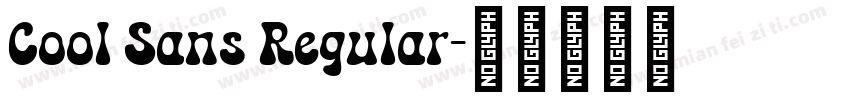 Cool Sans Regular字体转换